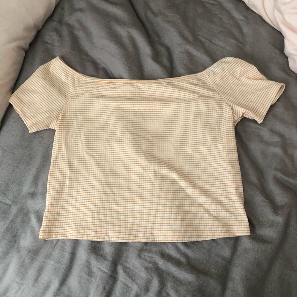 Off the shoulder crop top